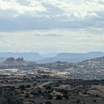 Wide view of the lands around Canyonlands National Park