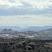 Wide view of the lands around Canyonlands National Park
